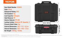 Lade das Bild in den Galerie-Viewer, VEVOR Pistolenkoffer | Abschließbar für 6 Kurzwaffen